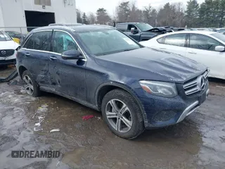 2018 Mercedes-Benz GLC with VIN WDC0G4KB9JV046006, listed as a IAAI auction lot 41645753 with 111,137 mi miles. Bid and sale history available at carsss.com. Image 1.