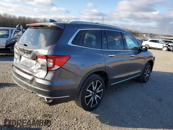 2020 Honda Pilot Touring 8-Passenger with VIN 5FNYF5H92LB024047, listed as a Copart auction lot 41630695 with 74,067 mi miles and Salvage Title. Bid and sale history available at DreamBid. Image 3.