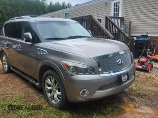 2012 Infiniti QX56 7-passenger z VIN JN8AZ2NE7C9015769, wystawiony jako Copart lot #61275105 z przebiegiem 164 342 mil mil oraz Czysty tytuł • Clean title. Historia ofert i sprzedaży dostępna na DreamBid. Obrazek 1.