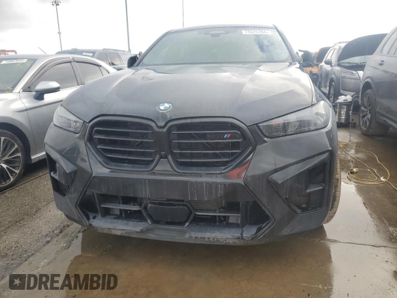 2025 BMW X6 M with VIN 5YM23ET08S9W88182, listed as a Copart auction lot 74625394 with 1,281 mi miles and Non Repairable. Bid and sale history available at carsss.com. Image 5.