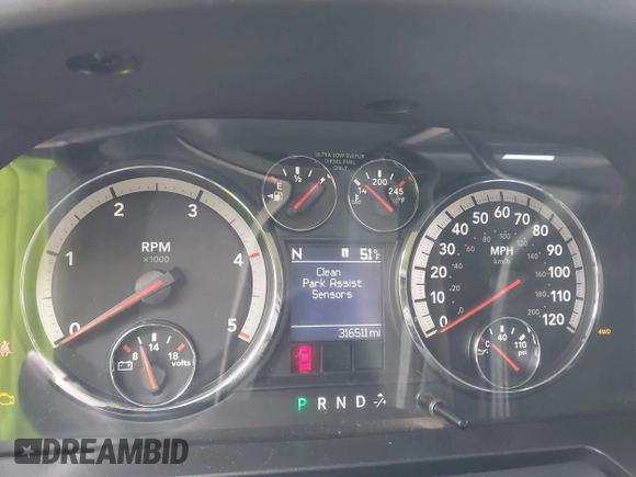 2010 Dodge Ram 2500 ST with VIN 3D7UT2CL2AG151211, listed as a IAAI auction lot 41704666 with 316,511 mi miles. Bid and sale history available at carsss.com. Image 7.
