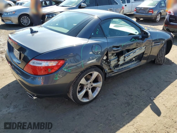 2012 Mercedes-Benz SLK-Class SLK 350 with VIN WDDPK5HA0CF004785, listed as a Copart auction lot 73420294 with 21,744 mi miles and Salvage Title. Bid and sale history available at carsss.com. Image 3.