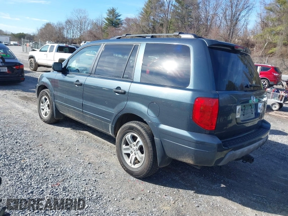 2005 Honda Pilot EX-L with RES with VIN 5FNYF18605B055105, listed as a IAAI auction lot 41534204 with 388,106 mi miles. Bid and sale history available at carsss.com. Image 3.