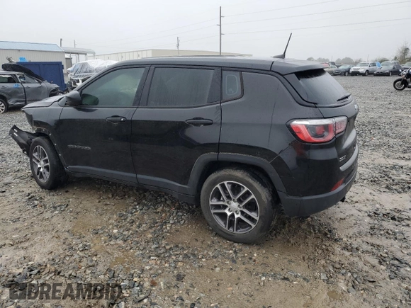 2019 Jeep Compass Sport with VIN 3C4NJCAB1KT850956, listed as a Copart auction lot 47851285 with 26,301 mi miles and Salvage title. Bid and sale history available at DreamBid. Image 2.