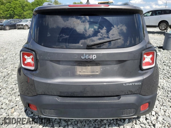 2016 Jeep Renegade Limited with VIN ZACCJADT7GPD33434, listed as a Copart auction lot 55951275 with 172,598 mi miles and Salvage title. Bid and sale history available at DreamBid. Image 6.