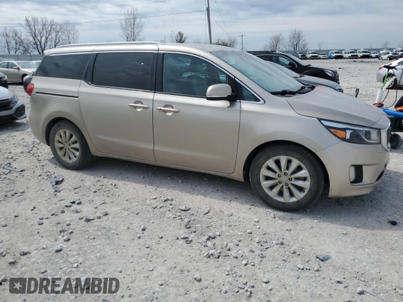 2016 Kia Sedona SX with VIN KNDMC5C17G6155629, listed as a Copart auction lot 53258945 with 178,967 mi miles and Clean Title. Bid and sale history available at carsss.com. Image 4.