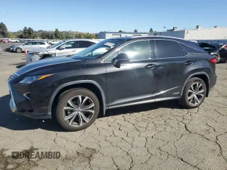 2019 Lexus RX 450h z VIN 2T2BGMCA4KC036097, wystawiony jako Copart lot #61475175 z przebiegiem 63 811 mil mil oraz Szkoda całkowita • Salvage title. Historia ofert i sprzedaży dostępna na DreamBid. Obrazek 1.