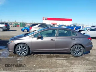 2015 Honda Civic Sedan EX-L with VIN 19XFB2F94FE058649, listed as a IAAI auction lot 41845076 with 191,652 mi miles. Bid and sale history available at carsss.com. Image 14.