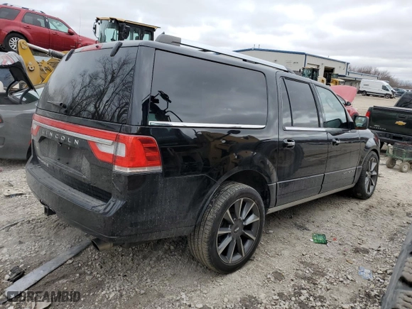2017 Lincoln Navigator L Reserve with VIN 5LMJJ3LT5HEL01282, listed as a Copart auction lot 43529445 with 128,989 mi miles and Non Repairable. Bid and sale history available at carsss.com. Image 3.