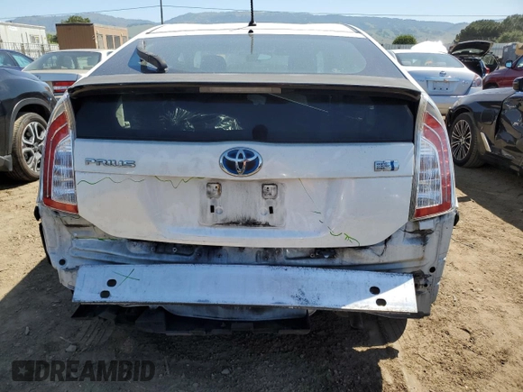 2012 Toyota Prius One with VIN JTDKN3DU5C5466250, listed as a Copart auction lot 54937105 with 221,871 mi miles and Salvage Title. Bid and sale history available at DreamBid. Image 6.