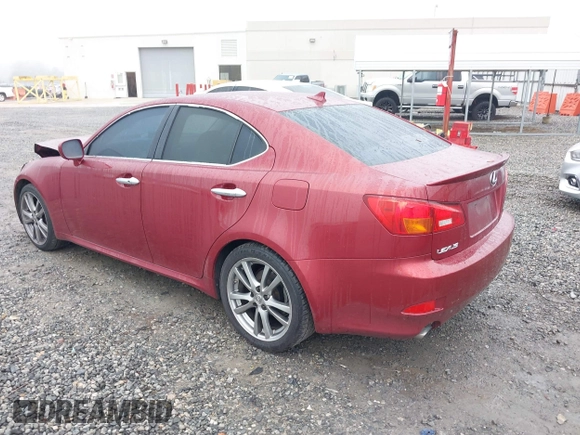 2008 Lexus IS with VIN JTHBK262085061532, listed as a IAAI auction lot 41931577 with 244,834 mi miles. Bid and sale history available at carsss.com. Image 3.