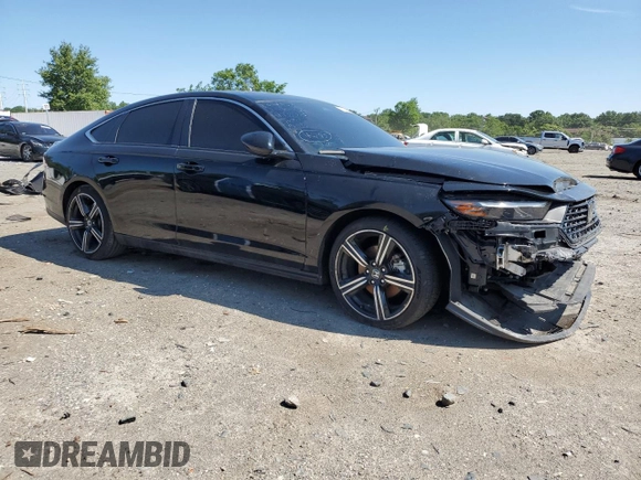2024 Honda Accord Sport with VIN 1HGCY2F57RA014295, listed as a Copart auction lot 58748875 with 23,422 mi miles and Salvage title. Bid and sale history available at DreamBid. Image 4.