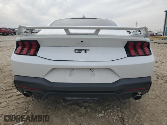 2024 Ford Mustang GT with VIN 1FA6P8CF8R5404335, listed as a Copart auction lot 45398695 with 21,081 mi miles and Salvage Title. Bid and sale history available at DreamBid. Image 6.