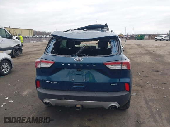 2020 Ford Escape Titanium with VIN 1FMCU9J98LUC00068, listed as a IAAI auction lot 41843755 with 42,525 mi miles and . Bid and sale history available at DreamBid. Image 16.