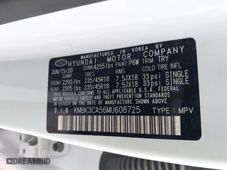 2021 Hyundai Kona Limited with VIN KM8K3CA56MU608725, listed as a IAAI auction lot 40941605 with 32,464 mi miles. Bid and sale history available at carsss.com. Image 9.