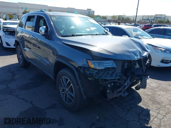 2017 Jeep Grand Cherokee Limited with VIN 1C4RJFBG7HC733612, listed as a IAAI auction lot 41739649 with 89,957 mi miles. Bid and sale history available at carsss.com. Image 1.