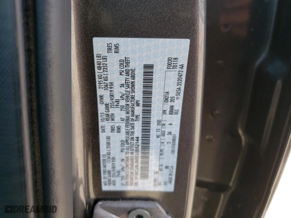 2014 Ford Escape Titanium with VIN 1FMCU9J95EUB52144, listed as a Copart auction lot 51220415 with 38,182 mi miles and Clean Title. Bid and sale history available at carsss.com. Image 14.