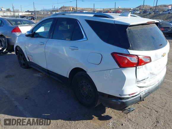 2018 Chevrolet Equinox Premier with VIN 3GNAXNEX3JS605358, listed as a IAAI auction lot 41291177 with 116,789 mi miles. Bid and sale history available at carsss.com. Image 3.