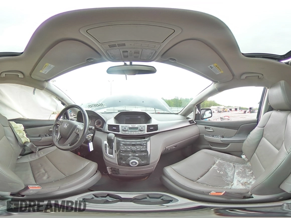 2013 Honda Odyssey EX-L with VIN 5FNRL5H69DB031498, listed as a Copart auction lot 55459745 with 129,773 mi miles and Salvage title. Bid and sale history available at DreamBid. Image 15.