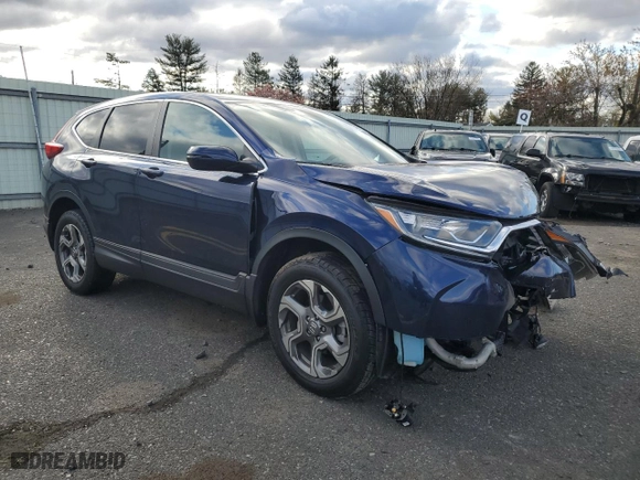 2018 Honda CR-V EX with VIN 2HKRW2H50JH603178, listed as a Copart auction lot 53345175 with 27,295 mi miles and Salvage Title. Bid and sale history available at carsss.com. Image 4.