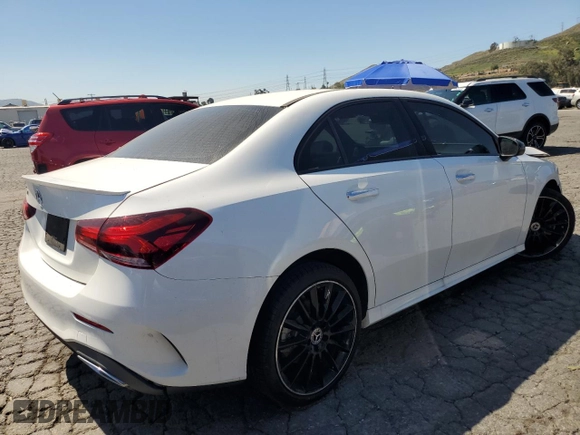2020 Mercedes-Benz A 220 with VIN W1K3G4EB5LJ220085, listed as a Copart auction lot 52803885 with 58,501 mi miles and Clean Title. Bid and sale history available at DreamBid. Image 3.