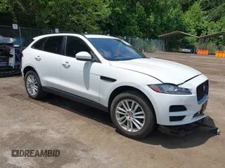 2018 Jaguar F-Pace 30t Prestige with VIN SADCK2GX8JA293393, listed as a IAAI auction lot 42476970 with 52,917 mi miles and . Bid and sale history available at DreamBid. Image 1.