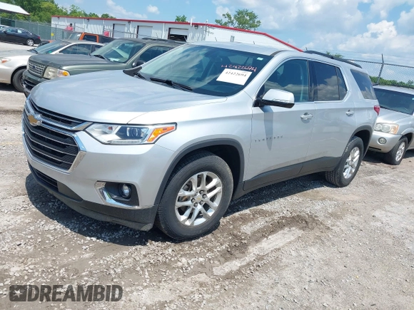 2019 Chevrolet Traverse LT Cloth with VIN 1GNERGKW6KJ274300, listed as a IAAI auction lot 42422694 with 100,232 mi miles and . Bid and sale history available at DreamBid. Image 2.