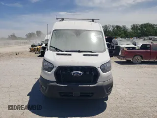 2023 Ford Transit Cargo with VIN 1FTBR1C86PKA45707, listed as a Copart auction lot 55052145 with 15,132 mi miles and Salvage title. Bid and sale history available at DreamBid. Image 5.
