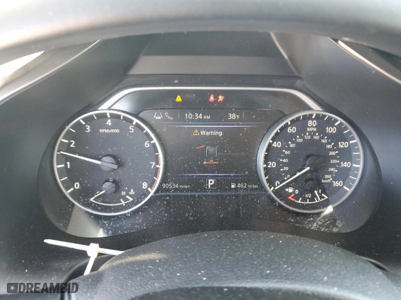 2020 Nissan Murano SV with VIN 5N1AZ2BS8LN140286, listed as a Copart auction lot 49543245 with 90,534 mi miles and Salvage Title. Bid and sale history available at carsss.com. Image 9.