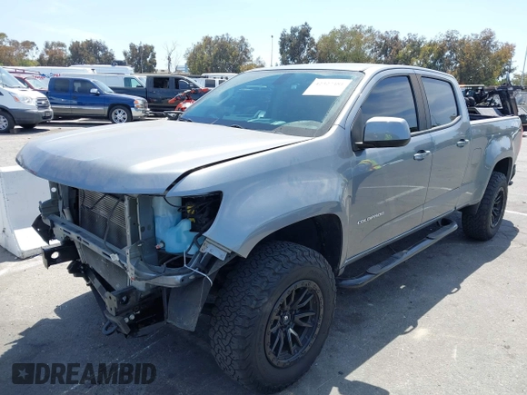 2022 Chevrolet Colorado 4WD Work Truck with VIN 1GCGTBEN2N1148111, listed as a IAAI auction lot 42327481 with 56,506 mi miles and . Bid and sale history available at DreamBid. Image 2.