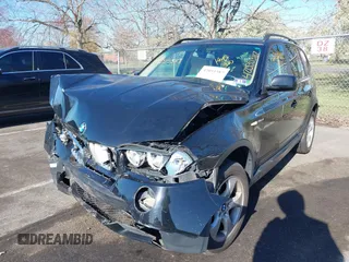 2007 BMW X3 3.0si with VIN WBXPC93477WF03773, listed as a IAAI auction lot 42055387 with 136,021 mi miles and . Bid and sale history available at DreamBid. Image 17.