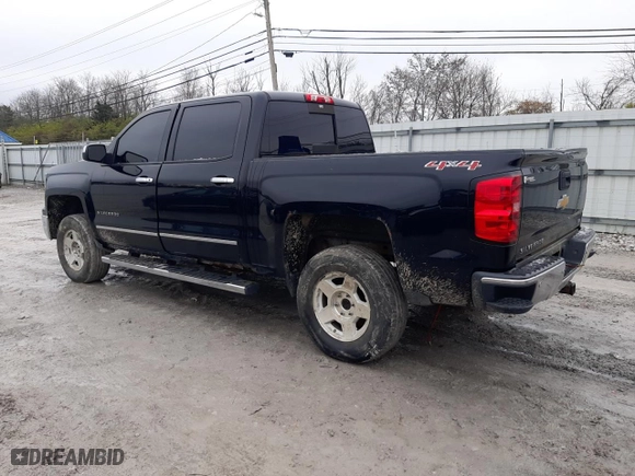 2014 Chevrolet Silverado 1500 LTZ with VIN 3GCUKSEC6EG455562, listed as a Copart auction lot 81157504 with 169,699 mi miles and Salvage Title. Bid and sale history available at carsss.com. Image 2.