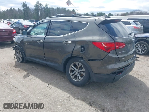 2014 Hyundai Santa Fe with VIN 5XYZUDLB6EG213889, listed as a IAAI auction lot 42036202 with 188,247 mi miles and . Bid and sale history available at DreamBid. Image 3.