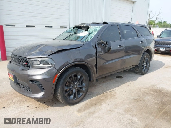 2021 Dodge Durango GT Plus with VIN 1C4RDJDG5MC558505, listed as a IAAI auction lot 42497694 with 45,413 mi miles and . Bid and sale history available at DreamBid. Image 17.
