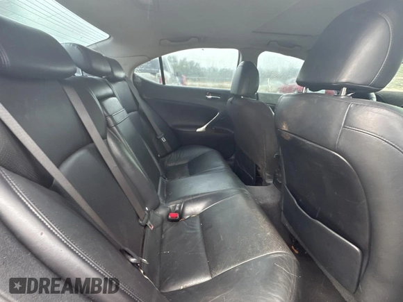 2006 Lexus IS 250 with VIN JTHCK262762007289, listed as a Copart auction lot 82010954 with 106,668 mi miles and Clean Title. Bid and sale history available at DreamBid. Image 6.