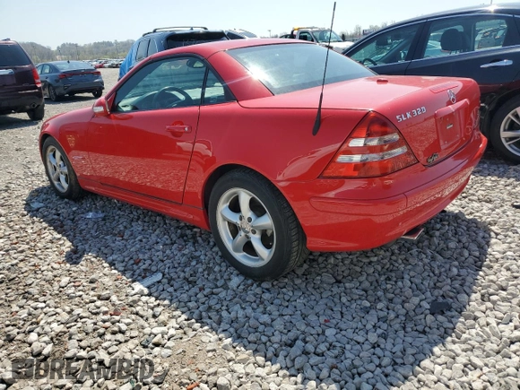 2002 Mercedes-Benz SLK-Class 3.2L with VIN WDBKK65F92F270653, listed as a Copart auction lot 51213975 with 29,772 mi miles and Salvage Title. Bid and sale history available at carsss.com. Image 2.