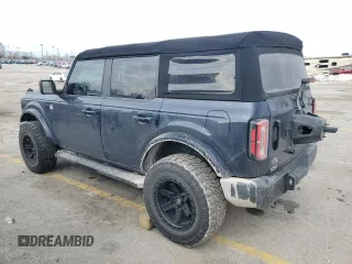 2021 Ford Bronco with VIN 1FMDE5BH6MLA73604, listed as a Copart auction lot 89152995 with 42,118 mi miles and Salvage Title. Bid and sale history available at DreamBid. Image 2.