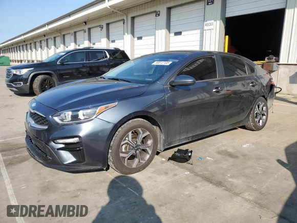 2021 Kia Forte LXS with VIN 3KPF24AD4ME363556, listed as a Copart auction lot 58812105 with 72,407 mi miles and Salvage title. Bid and sale history available at DreamBid. Image 1.