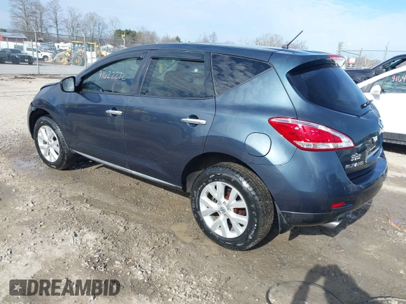 2014 Nissan Murano S with VIN JN8AZ1MW7EW503919, listed as a IAAI auction lot 41622272 with 136,590 mi miles and . Bid and sale history available at DreamBid. Image 3.