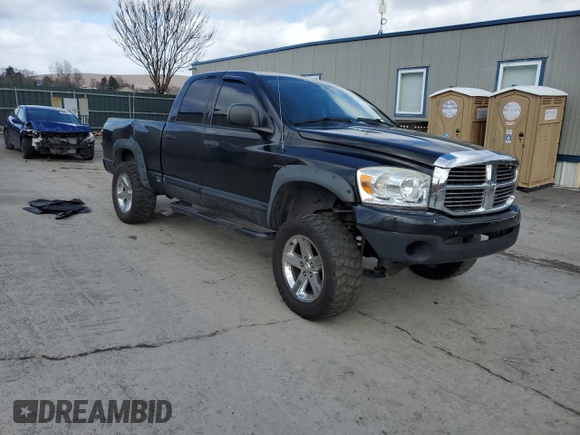 2007 Dodge 1500 SLT with VIN 1D7HU18277J539115, listed as a Copart auction lot 45582815 with 231,626 mi miles and Salvage Title. Bid and sale history available at DreamBid. Image 4.