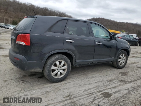 2012 Kia Sorento LX with VIN 5XYKTCA6XCG239803, listed as a Copart auction lot 51057655 with 138,758 mi miles and Salvage Title. Bid and sale history available at carsss.com. Image 3.