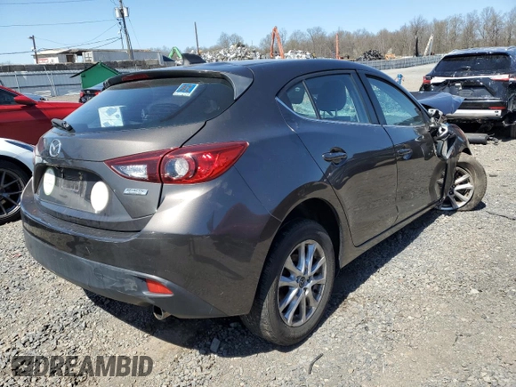 2014 Mazda 3 i Grand Touring with VIN JM1BM1M74E1206837, listed as a Copart auction lot 52314345 with Not Provided miles and Salvage Title. Bid and sale history available at DreamBid. Image 3.