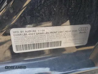 2010 Audi A4 Premium Plus z VIN WAUFFAFL5AN036929, wystawiony jako Copart lot #60625405 z przebiegiem 107 622 mil mil oraz Szkoda całkowita • Salvage title. Historia ofert i sprzedaży dostępna na DreamBid. Obrazek 12.