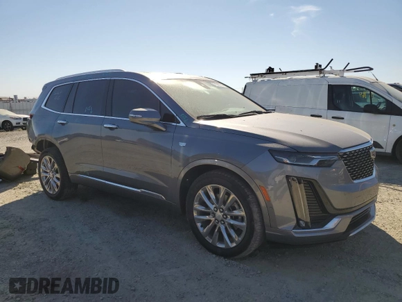 2021 Cadillac XT6 Premium Luxury with VIN 1GYKPCRS6MZ182812, listed as a Copart auction lot 72259754 with 39,451 mi miles and Salvage Title. Bid and sale history available at carsss.com. Image 4.