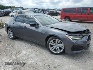2022 Acura TLX Technology with VIN 19UUB5F45NA002431, listed as a Copart auction lot 63134745 with 41,316 mi miles and Salvage title. Bid and sale history available at DreamBid. Image 4.