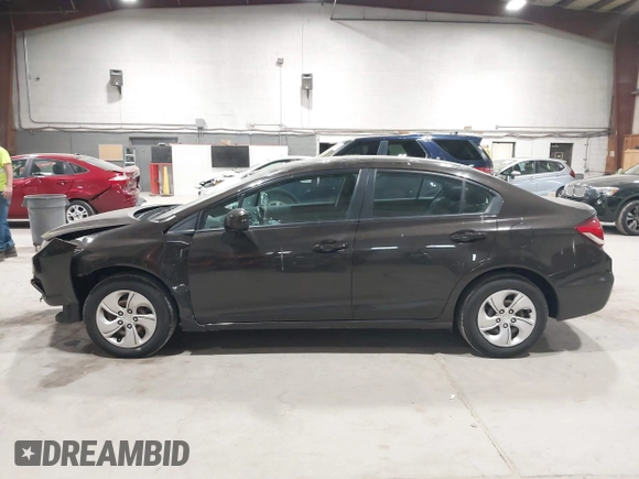 2013 Honda Civic LX with VIN 19XFB2F54DE264712, listed as a IAAI auction lot 42116713 with 45,574 mi miles and . Bid and sale history available at DreamBid. Image 14.