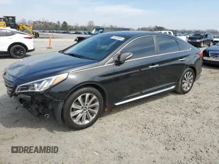 2016 Hyundai Sonata Sport with VIN 5NPE34AF8GH377664, listed as a Copart auction lot 49029885 with 155,465 mi miles and Salvage Title. Bid and sale history available at carsss.com. Image 1.