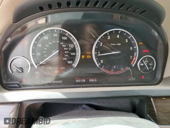 2009 BMW 7 Series 750Li with VIN WBAKB83569CY57456, listed as a Copart auction lot 56789415 with 103,139 mi miles and Clean title. Bid and sale history available at DreamBid. Image 9.