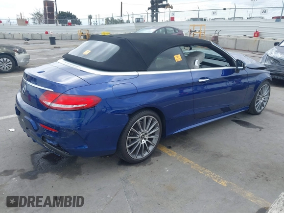 2018 Mercedes-Benz C 300 with VIN WDDWK4JB9JF643978, listed as a IAAI auction lot 41896576 with 59,443 mi miles and . Bid and sale history available at DreamBid. Image 4.