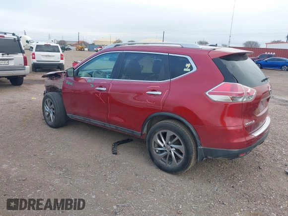 2015 Nissan Rogue SL with VIN 5N1AT2MT0FC866375, listed as a IAAI auction lot 41236983 with 125,074 mi miles. Bid and sale history available at carsss.com. Image 3.
